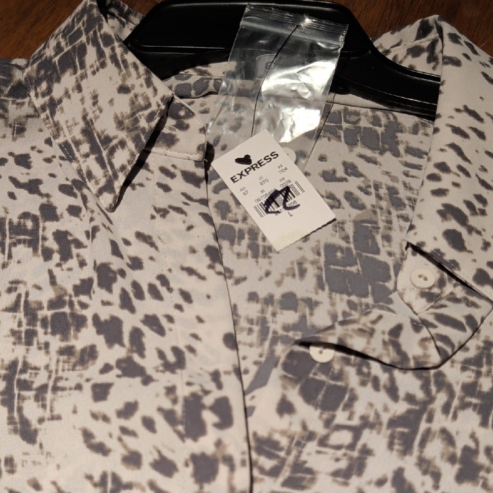 Express Barcode Label - Black and White